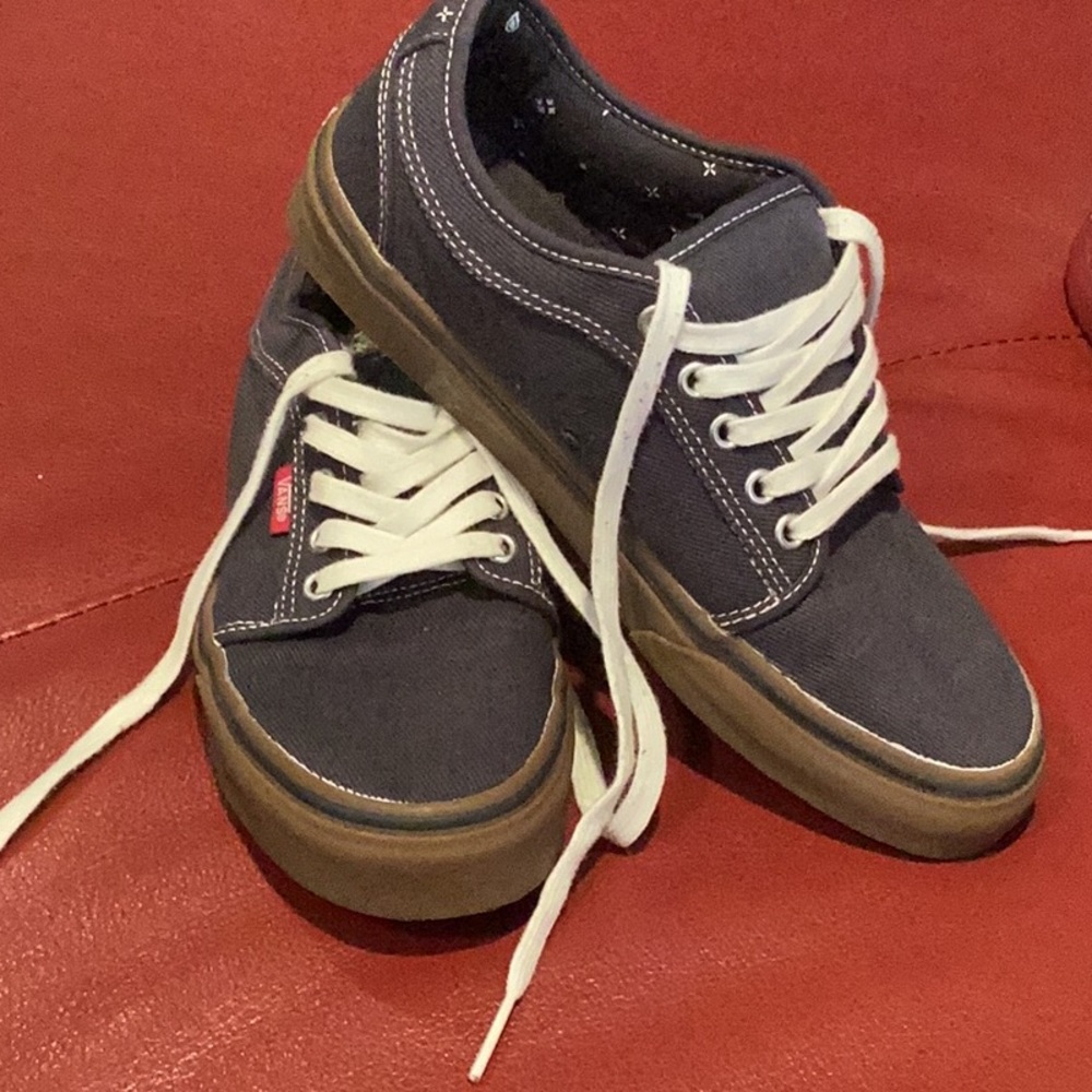 Blue canvas Vans